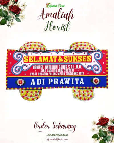 Karangan Bunga Ucapan Selamat di Sudiang Raya