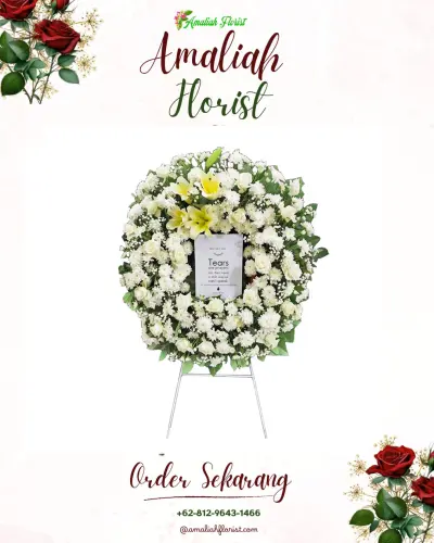 Krans Bunga Duka Cita di Sudiang Raya